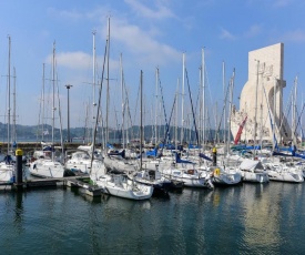 Yacht with View of Historic Lisbon